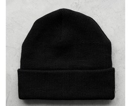 Фото - Універсальна тепла чорна шапка Staff 14 black - Men box