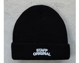 Фото - Базовая зимняя черная шапка Staff black logo - Men box