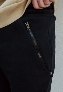 Фото - Черные спортивные штаны на флисе Staff black fleece - Men box