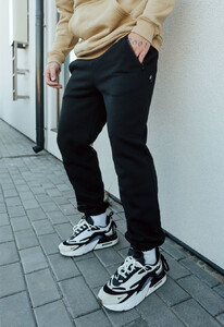 Фото - Черные спортивные штаны на флисе Staff black fleece - Men box