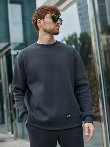 Фото - Повседневный костюм на флисе Intruder Stout цвета графит - Men box