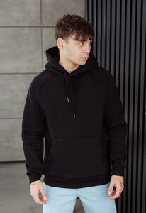 Фото - Черное худи с ярким принтом Staff pink moon oversize fleece - Men box