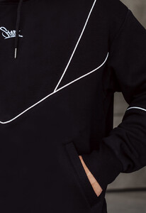 Фото - Тепле оверсайз худі Staff black logo fleece oversize - Men box