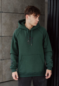 Фото - Тепле темно-зелене худі Staff bones oversize fleece - Men box