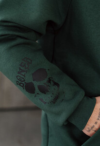 Фото - Тепле темно-зелене худі Staff bones oversize fleece - Men box