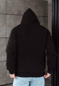 Фото - Черное худи с логотипом Staff black netting oversize fleece - Men box