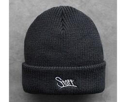 Фото - Зимова темно-сіра шапка Staff 19 logo dark gray - Men box