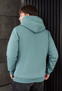 Фото - Однотонне бірюзове худі Staff turquoise basic fleece - Men box