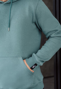Фото - Однотонне бірюзове худі Staff turquoise basic fleece - Men box