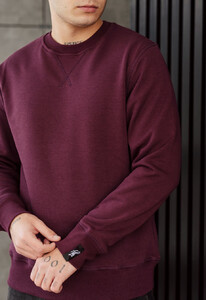 Фото - Базовый бордовый свитшот Staff bordo basic fleece - Men box