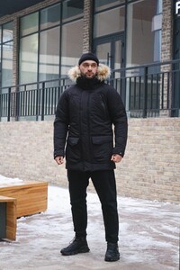 Фото - Повсякденна парка від Intruder чорного кольору HotWint - Men box