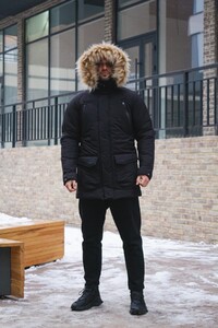 Фото - Повсякденна парка від Intruder чорного кольору HotWint - Men box