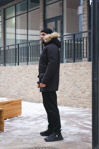 Фото - Повсякденна парка від Intruder чорного кольору HotWint - Men box