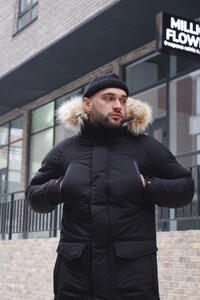 Фото - Повсякденна парка від Intruder чорного кольору HotWint - Men box