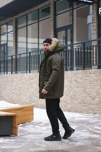 Фото - Зимова парка Intruder в кольорі хакі HotWint - Men box