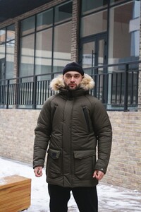 Фото - Зимова парка Intruder в кольорі хакі HotWint - Men box