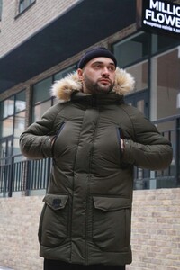 Фото - Зимова парка Intruder в кольорі хакі HotWint - Men box