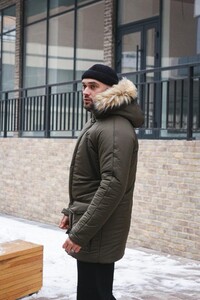 Фото - Зимова парка Intruder в кольорі хакі HotWint - Men box