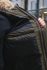 Фото - Зимова парка Intruder в кольорі хакі HotWint - Men box