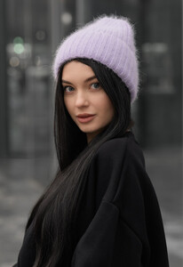 Фото - Женская шапка сиреневого цвета Staff 101 lilac - Men box
