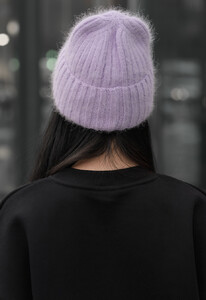 Фото - Женская шапка сиреневого цвета Staff 101 lilac - Men box