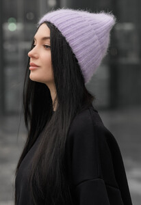 Фото - Женская шапка сиреневого цвета Staff 101 lilac - Men box