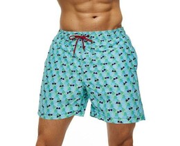 Фото - Купальні шорти для пляжу від Escatch бірюзового кольору - Men box