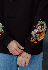 Фото - Худі з тваринними принтами Staff tiger & drago oversize fleece - Men box