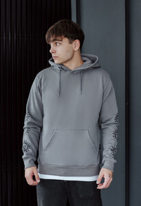Фото - Теплое худи серого цвета Staff hand fleece - Men box