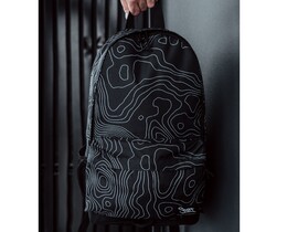 Фото - Чорний рюкзак з абстрактним принтом Staff 15L stains - Men box
