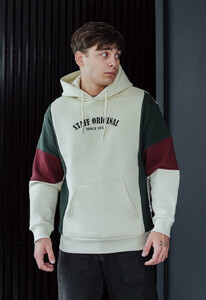 Фото - Зимове триколірне худі Staff original since 2013 fleece - Men box