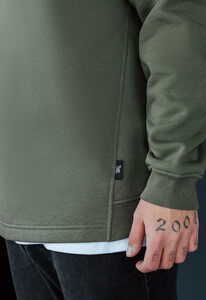 Фото - Чоловіче утеплене худі Staff green gray logo fleece - Men box