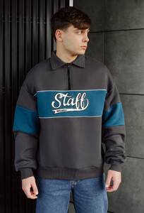 Фото - Мужской оверсайз свитшот Staff kr2 oversize fleece - Men box