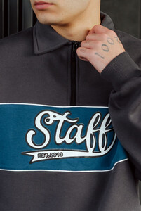 Фото - Мужской оверсайз свитшот Staff kr2 oversize fleece - Men box
