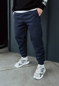 Фото - Теплые мужские спортивные штаны Staff ch navy fleece - Men box