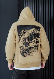 Фото - Бежеве оверсайз худі Staff zilla oversize fleece - Men box