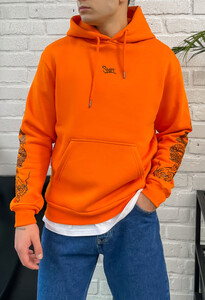 Фото - Худі яскравого помаранчевого кольору Staff snakes & logo fleece - Men box