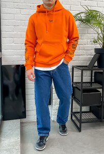 Фото - Худі яскравого помаранчевого кольору Staff snakes & logo fleece - Men box