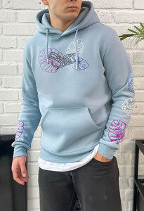 Фото - Світло-синє тепле худі Staff leafs fleece - Men box