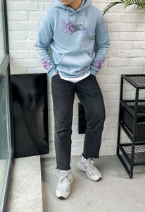 Фото - Світло-синє тепле худі Staff leafs fleece - Men box