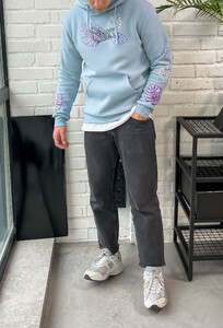Фото - Світло-синє тепле худі Staff leafs fleece - Men box