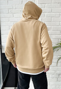 Фото - Бежевое оверсайз худи Staff wolf & logo oversize - Men box