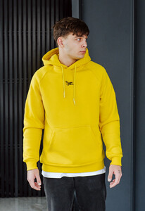 Фото - Желтое оверсайз худи Staff yellow logo oversize fleece - Men box