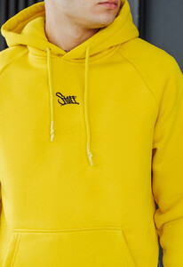 Фото - Желтое оверсайз худи Staff yellow logo oversize fleece - Men box