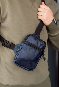 Фото - Мужская темно-синяя сумка через плечо Staff navy camo2 - Men box