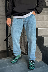 Фото - Светло-серые джинсы Staff c1 baggy regular - Men box