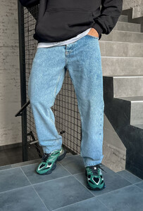 Фото - Светло-серые джинсы Staff c1 baggy regular - Men box