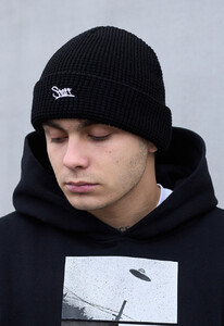 Фото - Чорна шапка з білим лого Staff 17 black logo - Men box
