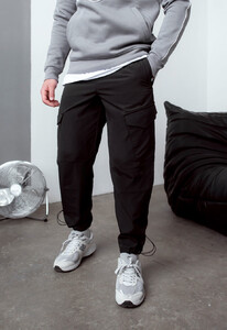 Фото - Всесезонные черные штаны карго Staff cargo pa black - Men box