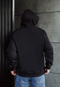 Фото - Черное патриотическое худи Staff ethno oversize fleece - Men box